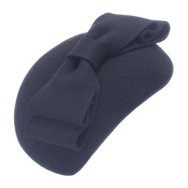 Lawliet Teardrop Womens 1940s Vintage Look Wool Felt Fascinator Pillbox Hat(Black)