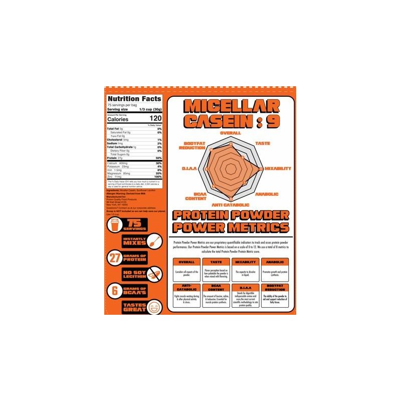 French Casein from Grass-fed Cows - Slow Release Protein -