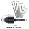 Joebo 2-Piece Keyless Drill Chuck 0.01 - 0.26 inch (0.3