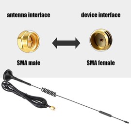 Socobeta 433MHz Antenna 10dBi High Gain Antenna Wireless Module SMA Plug Antenna with Magnetic Base Network Antennas Computer Accessories