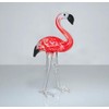 JRose Collections Elegant 10x5cm Glass Crystal Flamingo Figurine – Handcrafted