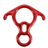 Azarxis 50KN Descensor con Orejas Grande Anillo de Rappel 8