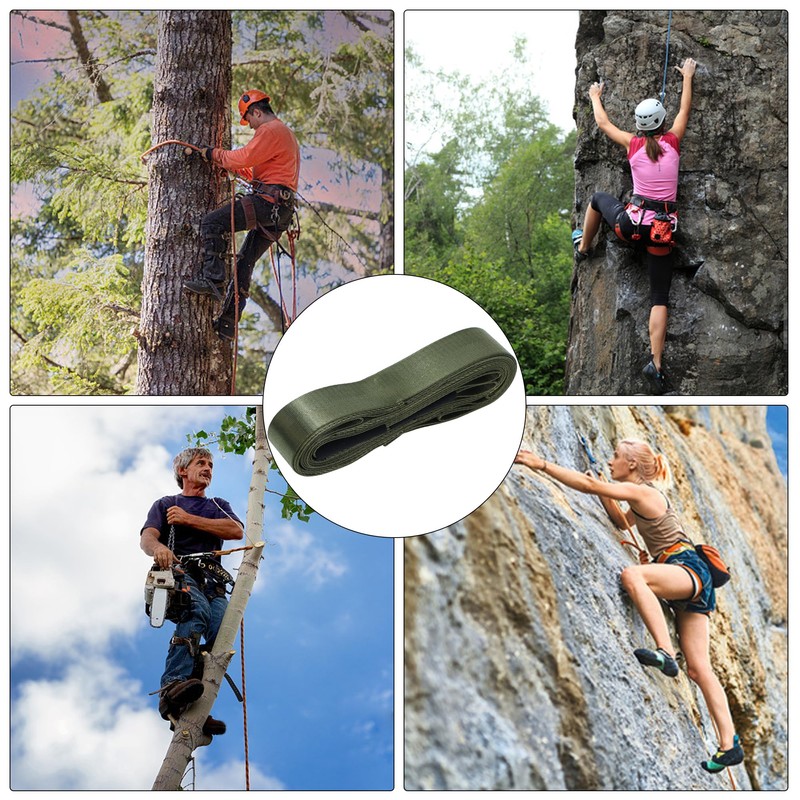 WBCBEC 5 Step Climbing Stick Aider - Lightweight Webbing Rope
