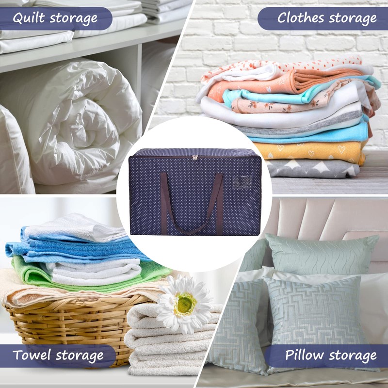Rainberg 110L Large Storage Bag, Fabric Clothes Bag, Thick Large
