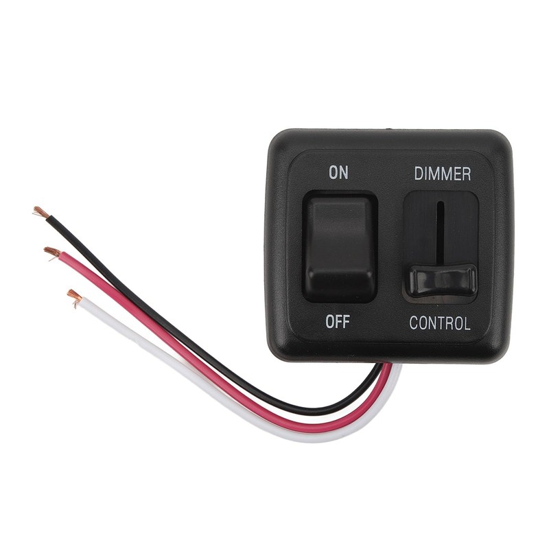 12 Volt DC Dimmer Switch, Black Toggle Dimmer Switch 9V
