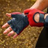 PRIME SPORTS Leather Padded Mesh Fingerless Weight Lifting Exercise Gym