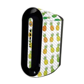 MightySkins Carbon Fiber Skin Compatible with Alienware Aurora R11 Gaming Desktop - Rainbow Pineapples | Protective, Durable Textured Carbon Fiber Finish | Easy to Apply | Made in The USA