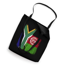 South Africa Afghanistan Half Flag South African Afghan Tote Bag