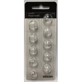 Oticon 1 Pack Oticon miniFit 6mm Power Domes For Hearing Aids. 10 Domes Total.