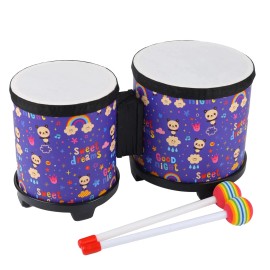 Musfunny Bongo Floor Tom Drums Set for Kids: Children Drum Percussion Music Instrument...