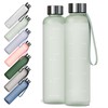 KONARO Water Bottle with Time Marker, Large Capacity, Tritan 33.8