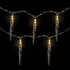Icicle String Christmas Light Set - Warm White - 4.5'