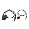 Throat Mic Headset 7.1mm Plug with PTT Adapter Push to