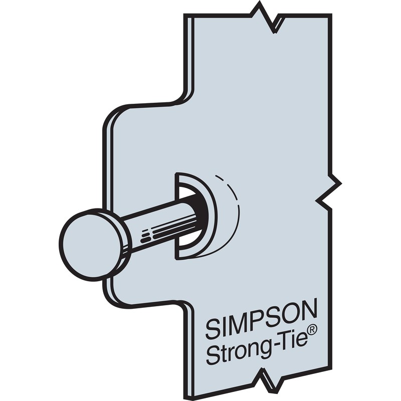 Simpson Strong-Tie HGUS3.25/10 HGUS Galvanized Face-Mount Joist Hanger for 3-1/8