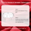 DWCN Red Round Tablecloth Wipe Clean Tablecloth Outdoor Table Cloth