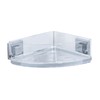 WENKO 22686100 Vacuum-Loc® corner rack Quadro, Stainless steel, 28 x