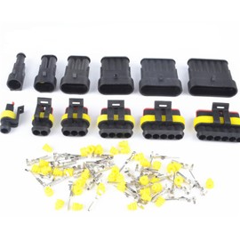 20 Piece Car Plug Set - Waterproof Connectors 2 Pin - Robust 2 Pin Plugs for Cars, Trucks, Motorcycles, Electrical Connection - Perfect for Car Repairs and Maintenance