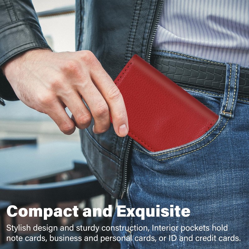JONYEE Business Credit Card Holders, Magnetic Sealing Anti Drop, PU