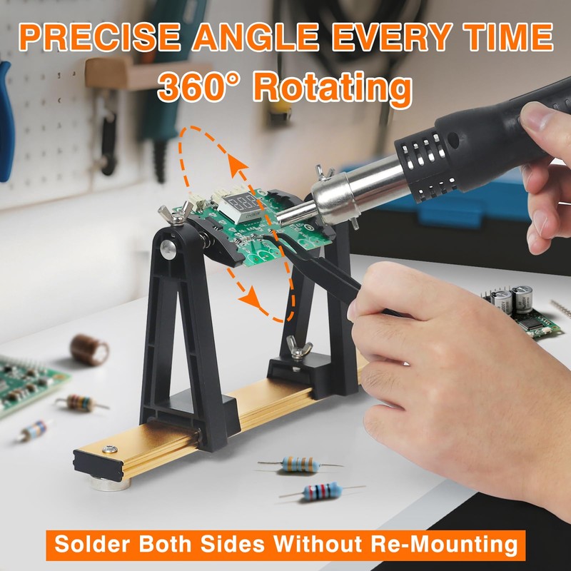EOOKU Circuit Board Holder Helping Hands for Soldering and Repair,