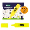 D.RECT 12 Yellow Chisel Tip Highlighter Pens 1127