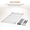Simple Deluxe 1-Tier Shelving Unit, 29.92" W x 13.78" D