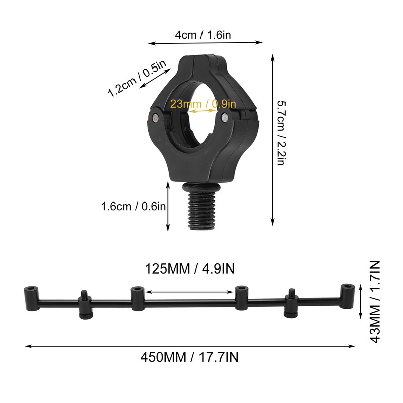 Carp Fishing Rod Holder Bracket Stand Carp Fishing Buzz Bars