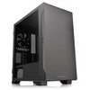 Thermaltake CA-1Q9-00S1WN-00 S100 Tempered Glass Black Edition Micro-ATX Mini-Tower Computer Case with 120mm Rear Fan Pre-Installed