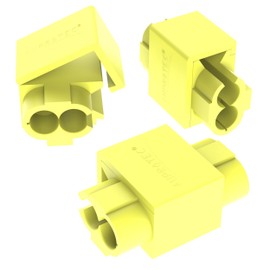 AUPROTEC 100 x Cable Junction Connectors 4-6 mm² Yellow Tin-Plated Polypropylene Fully Insulated