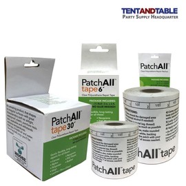 Moose Supply PatchAll Kit | Polyurethane Plastic Adhesive Tape | Clear Repair Tape | Waterproof and Airtight | for Canvas, Nylon, Polyester, Vinyl, Rubber, Leather, Neoprene, TPU, and PVC Plastic