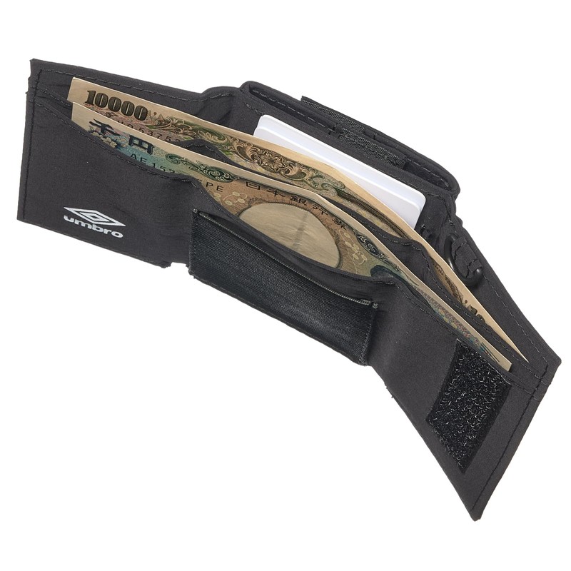 Umbro Trifold Wallet for Men and Women with Neck Strap,