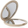 Espejo Bolso Natural Fiber Doble Plegable X4 Beige
