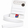 White 5m Bias Binding Tape 25mm 1 Inch Pre-Folded Single-Fold