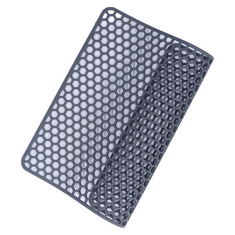Sink Mat Silicone Durable Grid Design Anti Slip Sink Protection