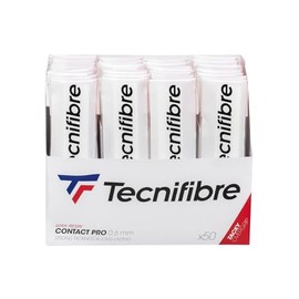 Tecnifibre Contact Pro Tennis Grips White (Bag of 50 Grips)