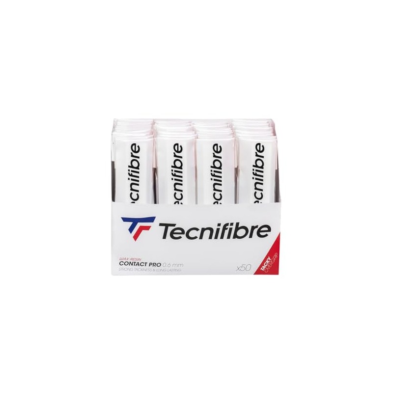Tecnifibre Contact Pro Tennis Grips White (Bag of 50 Grips)