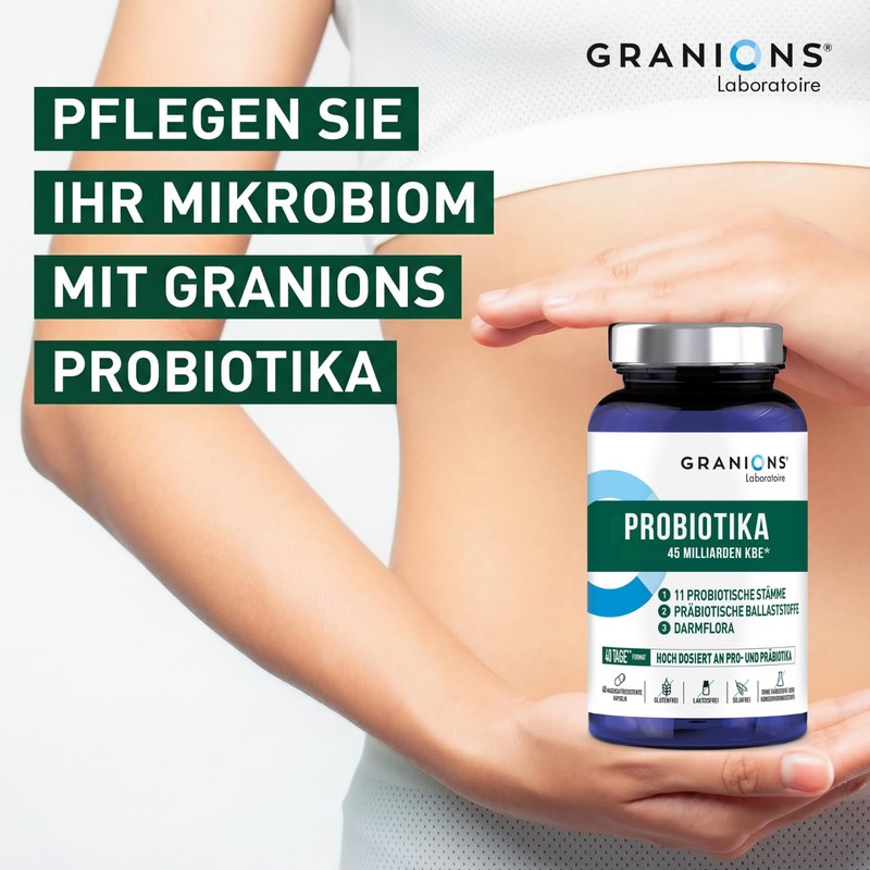 Probiotic Capsules - 45 Billion CFU - Intestinal Treatment &