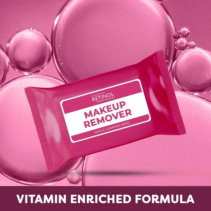 Retinol Individually Wrapped Makeup Remover Wipes