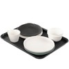 Doryh 6 Pack Serving Trays for Eating, Plastic Fast Food