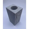 Granite Vase Tapered (5"x4"x9") Gray Cemetery Grave