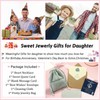 PINKDODO Daughter Necklace, Father to Daughter Gifts from Dad, Birthday