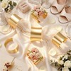 AMAWIN 6 Pcs Gold Corsage Cuff Bracelets Bulk for Wedding