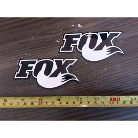 FOX Lot of 2 FOX Racing SHOCKS  Decals Stickers Off Road 4x4 Mud Monster Truck