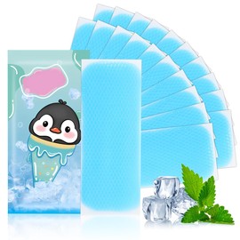 EIHI 20 Stück Kühlpflaster, Kühlpads Kinder, Kühlpacks Gel, Kühlakku Gel, Hitzschlag-Kühlpflastern, Sofort Kältekompresse, für Fieberkühlung und Andere Symptome