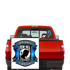 Collectible Military Decals (4in,2pack), Share Your Appreciation and Support with Our Vinyl POW All Gave Some Blue Stickers for Your Home, Car, Cases and More, Souvenir Gifts for Marine Corps