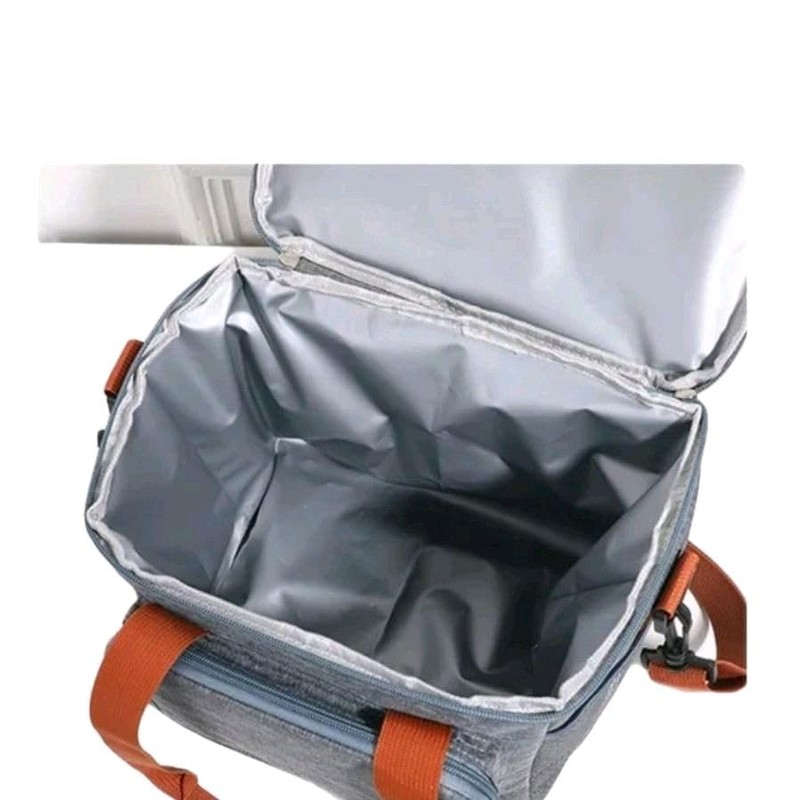 Ferni's Double Deck Insulated Lunch Bag, Dual Compartment Lunch Box