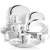 VEWEET, Series Fiona, 30-Piece Dinnerware Sets for 6, White Dishes