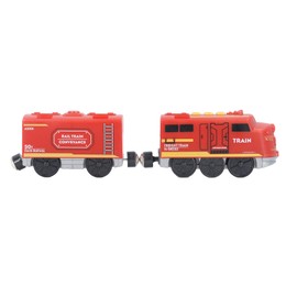 Battery Operated Action Locomotive Train Powerful Sound Lights Motorized Engines Trains for Kids Boys Girls Electric Fire Train