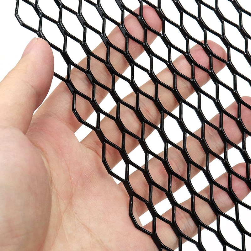 Modengzhe 40 x 13 inch Car Grill Mesh Sheet, Black
