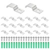 sourcing map 20Pack Rigid Pipe Strap Fit for 4x12mm Strip/Cable,