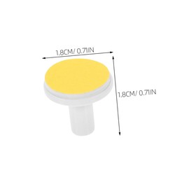 Baluue 12 Pcs Electric Nail Grinder Nail File Parts Nail File Heads Nail Grind Head Electric Nail File Replacement Heads Pad for Nail Trimmer Nail Clippers Pads Plastic Yellow